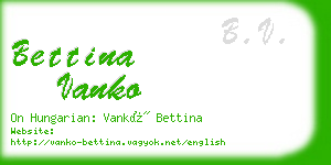 bettina vanko business card